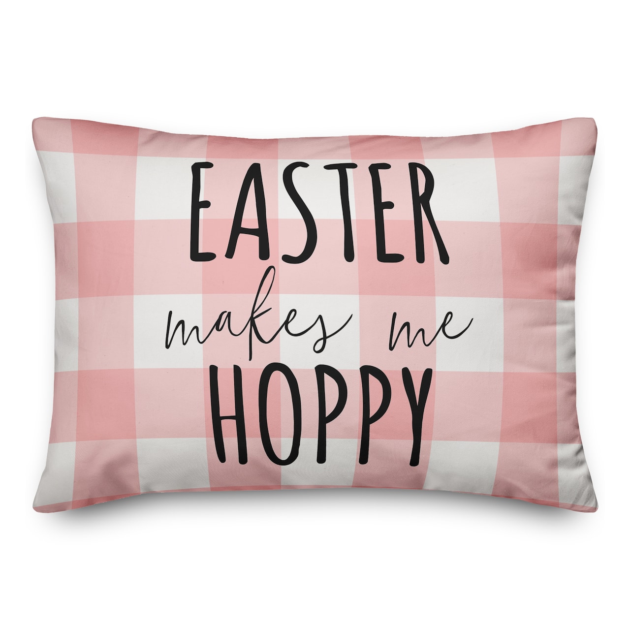 Easter Makes Me Hoppy Throw Pillow
